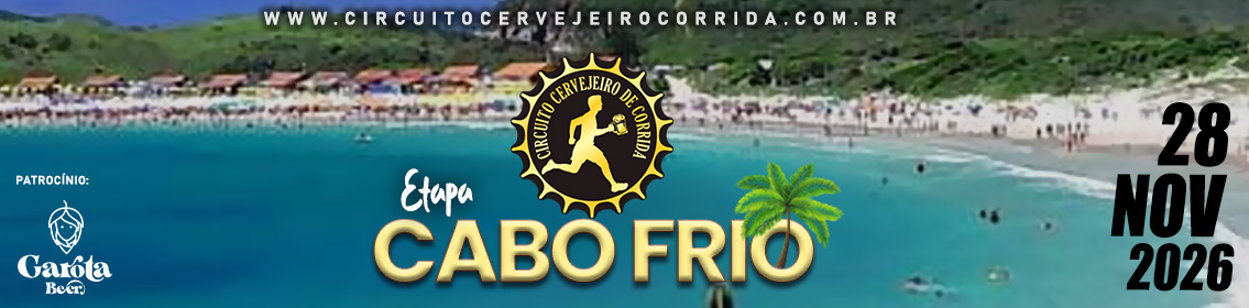 Cartaz de Circuito Cervejeiro de Corrida - Etapa Cabo Frio